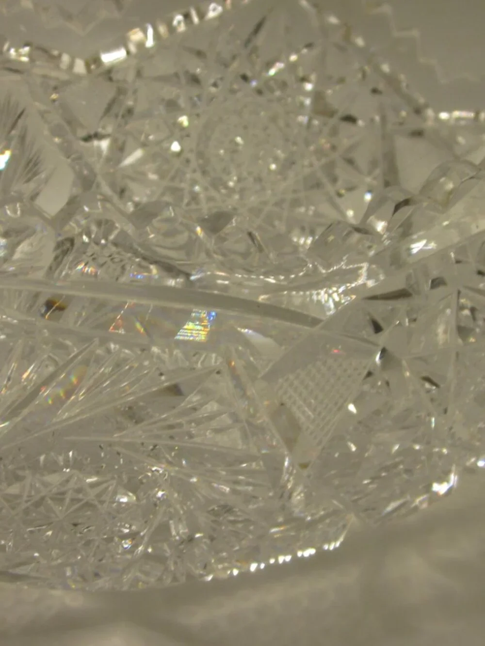 Vintage Lead Crystal Bowl Vase